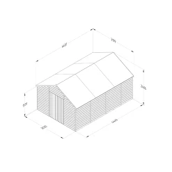 Forest Garden 10x15 Apex Dip Treated Shiplap Wooden Shed With Floor - Assembly Service Included -Garden Shop forest garden 10x15 apex dip treated shiplap wooden shed with floor assembly service included5013053193273 01t