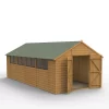 Forest Garden 10x20 Apex Dip Treated Shiplap Wooden Shed With Floor - Assembly Service Included
