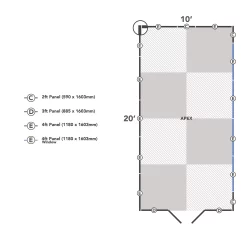Forest Garden 10x20 Apex Dip Treated Shiplap Wooden Shed With Floor - Assembly Service Included -Garden Shop forest garden 10x20 apex dip treated shiplap wooden shed with floor assembly service included5013053192962 02t