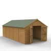 Forest Garden 10x20 Apex Dip Treated Shiplap Wooden Shed With Floor (Base Included) - Assembly Service Included