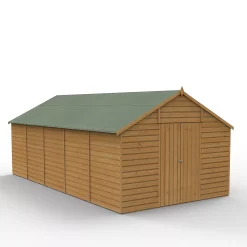Forest Garden 10x20 Apex Dip Treated Shiplap Wooden Shed With Floor (Base Included) - Assembly Service Included -Garden Shop forest garden 10x20 apex dip treated shiplap wooden shed with floor base included assembly service included5013053192979 02c