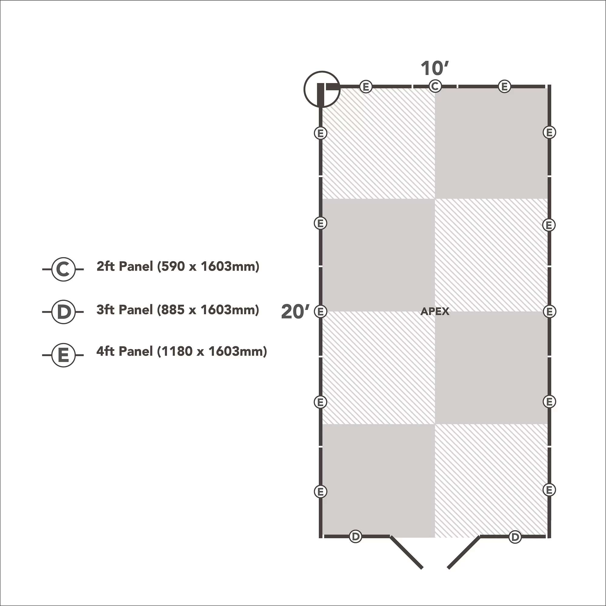 Forest Garden 10x20 Apex Pressure Treated Overlap Wooden Shed With Floor - Assembly Service Included 10 Forest Garden 10x20 Apex Pressure Treated Overlap Wooden Shed With Floor - Assembly Service Included - Image 10