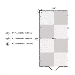 Forest Garden 10x20 Apex Pressure Treated Overlap Wooden Shed With Floor (Base Included) - Assembly Service Included -Garden Shop forest garden 10x20 apex pressure treated overlap wooden shed with floor base included assembly service included5013053192825 02t