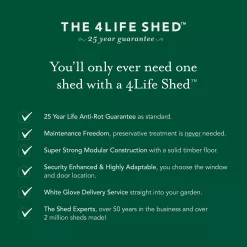 Forest Garden 10x6 Pent Pressure Treated Overlap Wooden Shed With Floor - Assembly Service Included -Garden Shop forest garden 10x6 pent pressure treated overlap wooden shed with floor assembly service included5013053192801 03t