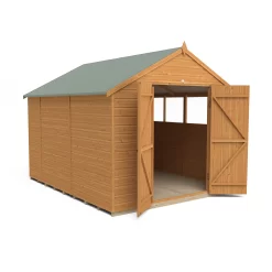 Forest Garden 12x8 Ft Apex Shiplap Wooden 2 Door 6 Windows Shed With Floor -Garden Shop forest garden 12x8 ft apex shiplap wooden 2 door 6 windows shed with floor5013053178843 02c bq 1
