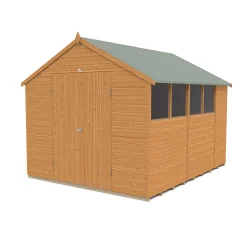 Forest Garden 12x8 Ft Apex Shiplap Wooden 2 Door 6 Windows Shed With Floor -Garden Shop forest garden 12x8 ft apex shiplap wooden 2 door 6 windows shed with floor5013053178843 04c bq 1