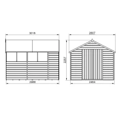 Forest Garden 12x8 Ft Apex Shiplap Wooden 2 Door 6 Windows Shed With Floor -Garden Shop forest garden 12x8 ft apex shiplap wooden 2 door 6 windows shed with floor5013053178843 04t bq 1