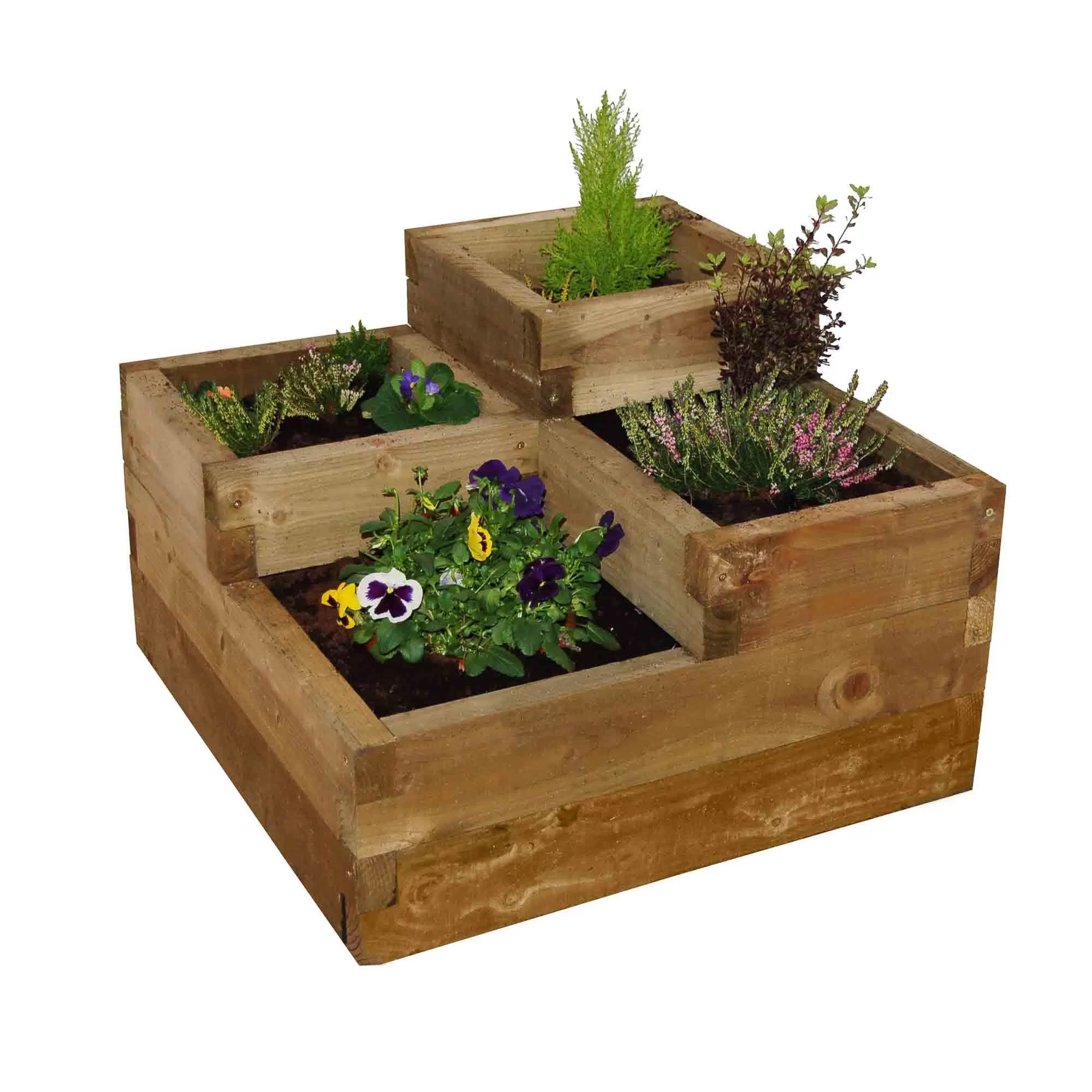 Forest Garden 56 X 90 X 90 Wood Rectangular Raised Bed Kit 1 Forest Garden 56 X 90 X 90 Wood Rectangular Raised Bed Kit