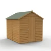 Forest Garden 6x4 Apex Dip Treated Shiplap Wooden Shed With Floor (Base Included) - Assembly Service Included