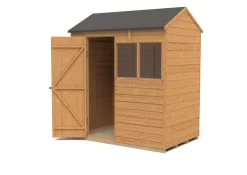 Forest Garden 6x4 Reverse Apex Dip Treated Overlap Wooden Shed With Floor - Assembly Service Included -Garden Shop forest garden 6x4 reverse apex dip treated overlap wooden shed with floor assembly service included5013053178119 21c bq
