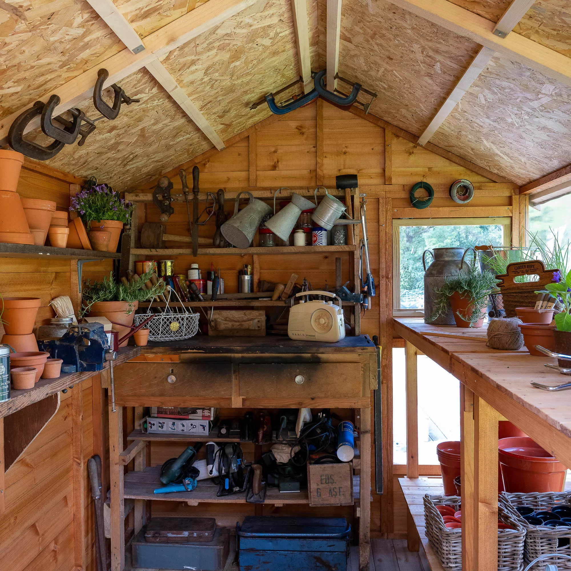 Forest Garden 8x6 Ft Apex Shiplap Wooden 10 Windows Shed With Floor 14 Forest Garden 8x6 Ft Apex Shiplap Wooden 10 Windows Shed With Floor - Image 14