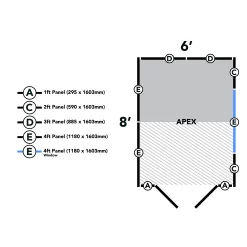 Forest Garden 8x6 Ft Apex Shiplap Wooden 2 Door 2 Windows Shed With Floor (Base Included) 38 Forest Garden 8x6 Ft Apex Shiplap Wooden 2 Door 2 Windows Shed With Floor (Base Included) -Garden Shop forest garden 8x6 ft apex shiplap wooden 2 door 2 windows shed with floor base included 5013053178782 05t bq 1