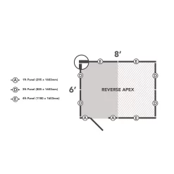 Forest Garden 8x6 Reverse Apex Pressure Treated Overlap Wooden Shed With Floor (Base Included) -Garden Shop forest garden 8x6 reverse apex pressure treated overlap wooden shed with floor base included 5013053192924 02t