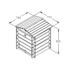 Forest Garden Beehive Composter 250L -Garden Shop forest garden beehive composter 250l5013053134870 01t