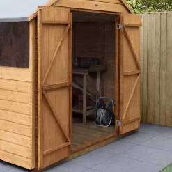 Forest Garden Delamere Range 10x10 Ft Apex Shiplap Wooden 2 Door 4 Windows Shed With Floor -Garden Shop forest garden delamere range 10x10 ft apex shiplap wooden 2 door 4 windows shed with floor5013053182703 01i