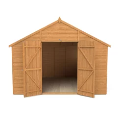 Forest Garden Delamere Range 10x10 Ft Apex Shiplap Wooden 2 Door 4 Windows Shed With Floor -Garden Shop forest garden delamere range 10x10 ft apex shiplap wooden 2 door 4 windows shed with floor5013053182703 04c