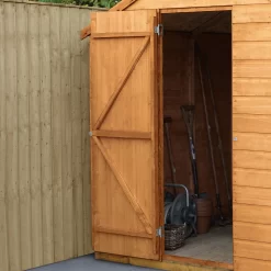 Forest Garden Delamere Range 6x4 Ft Reverse Apex Shiplap Wooden 2 Windows Shed With Floor -Garden Shop forest garden delamere range 6x4 ft reverse apex shiplap wooden 2 windows shed with floor5013053182697 02i