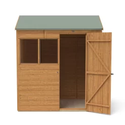 Forest Garden Delamere Range 6x4 Ft Reverse Apex Shiplap Wooden 2 Windows Shed With Floor -Garden Shop forest garden delamere range 6x4 ft reverse apex shiplap wooden 2 windows shed with floor5013053182697 05c