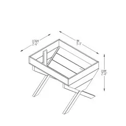 Forest Garden Kitchen Garden Wooden Rectangular Planter -Garden Shop forest garden kitchen garden wooden rectangular planter5013053143049 01t BQ