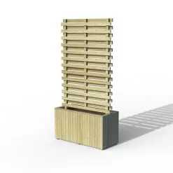 Forest Garden Living Screen Natural Timber Rectangular Planter (H) 180cm X (W) 90cm