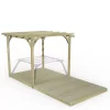 Forest Garden Natural Pergola & Decking Kit, X4 Post (H) 2.5m X (W) 5.2m