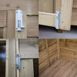 Forest Garden Oakley 7x7 Apex Overlap Solid Wood Summer House With Double Door - Assembly Service Included -Garden Shop forest garden oakley 7x7 apex overlap solid wood summer house with double door assembly service included5013053188422 37c bq