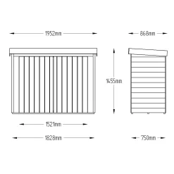 Forest Garden Overlap Wooden 6x3 Pent Garden Storage -Garden Shop forest garden overlap wooden 6x3 pent garden storage5013053162835 01t bq