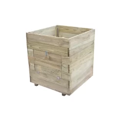 Forest Garden Potato Natural Timber Square Planter (H) 69.5cm X (W) 60cm