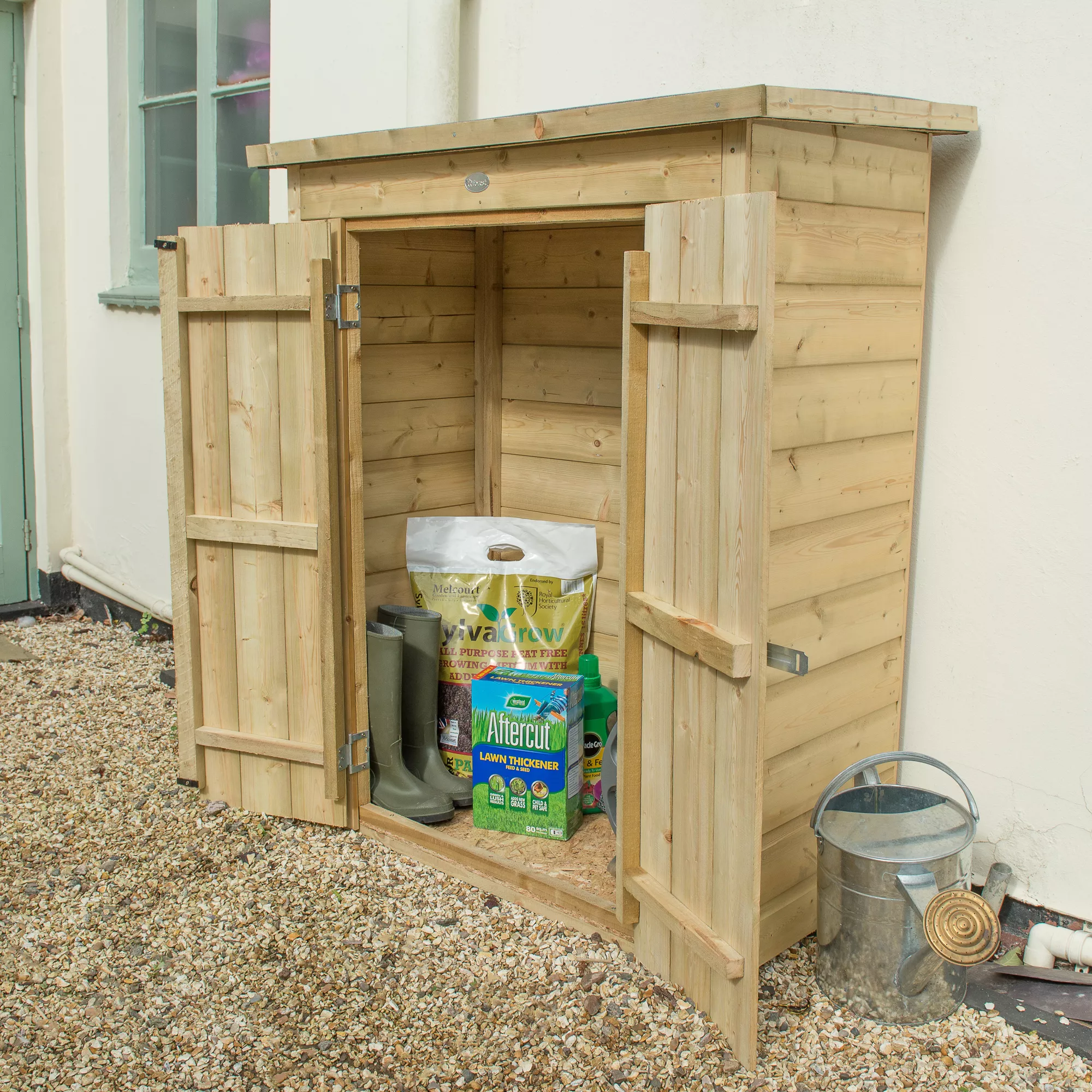 Forest Garden Shiplap Wooden 3x2 Pent Garden Storage 7 Forest Garden Shiplap Wooden 3x2 Pent Garden Storage - Image 7