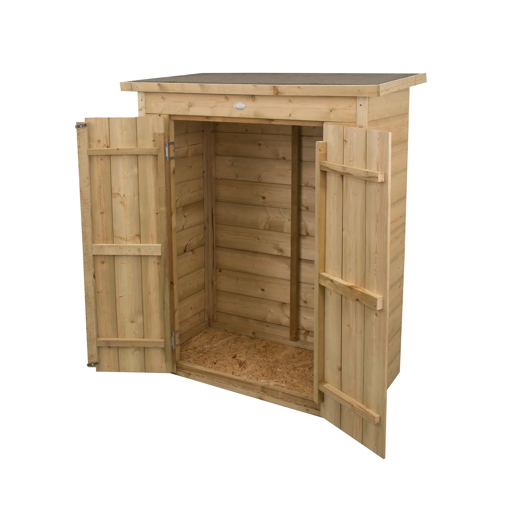 Forest Garden Shiplap Wooden 3x2 Pent Garden Storage 2 Forest Garden Shiplap Wooden 3x2 Pent Garden Storage - Image 2