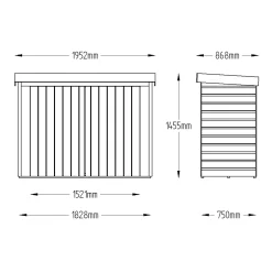 Forest Garden Shiplap Wooden 6x3 Pent Garden Storage -Garden Shop forest garden shiplap wooden 6x3 pent garden storage5013053162842 01t bq