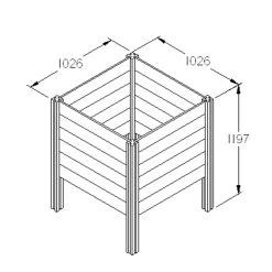 Forest Garden Slot Down Composter 650L -Garden Shop forest garden slot down composter 650l5013053132241 01t