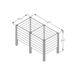 Forest Garden Slot Down Composter Extension Kit 650L -Garden Shop forest garden slot down composter extension kit 650l5013053133545 01t