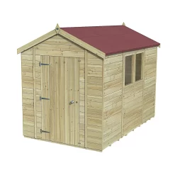 Forest Garden Timberdale 10x6 Ft Apex Tongue & Groove Wooden Shed With Floor (Base Included)
