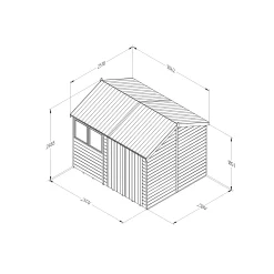 Forest Garden Timberdale 10x8 Ft Reverse Apex Tongue & Groove Wooden 2 Door Shed With Floor -Garden Shop forest garden timberdale 10x8 ft reverse apex tongue groove wooden 2 door shed with floor5013053189016 01t bq