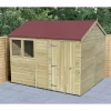 Forest Garden Timberdale 10x8 Ft Reverse Apex Tongue & Groove Wooden Shed With Floor