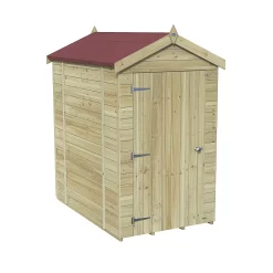 Forest Garden Timberdale 6x4 Ft Apex Tongue & Groove Wooden Shed With Floor (Base Included) -Garden Shop forest garden timberdale 6x4 ft apex tongue groove wooden shed with floor base included 5013053188910 02c bq