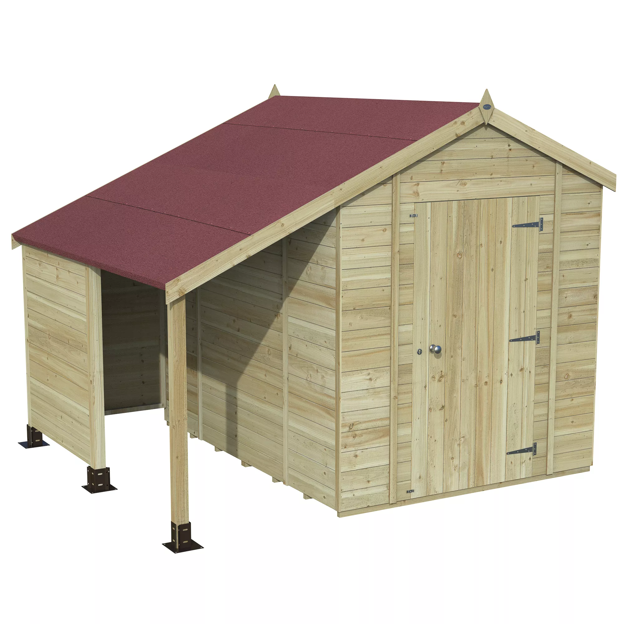 Forest Garden Timberdale Log Store 8x6 Ft Apex Tongue & Groove Wooden Shed With Floor 1 Forest Garden Timberdale Log Store 8x6 Ft Apex Tongue & Groove Wooden Shed With Floor