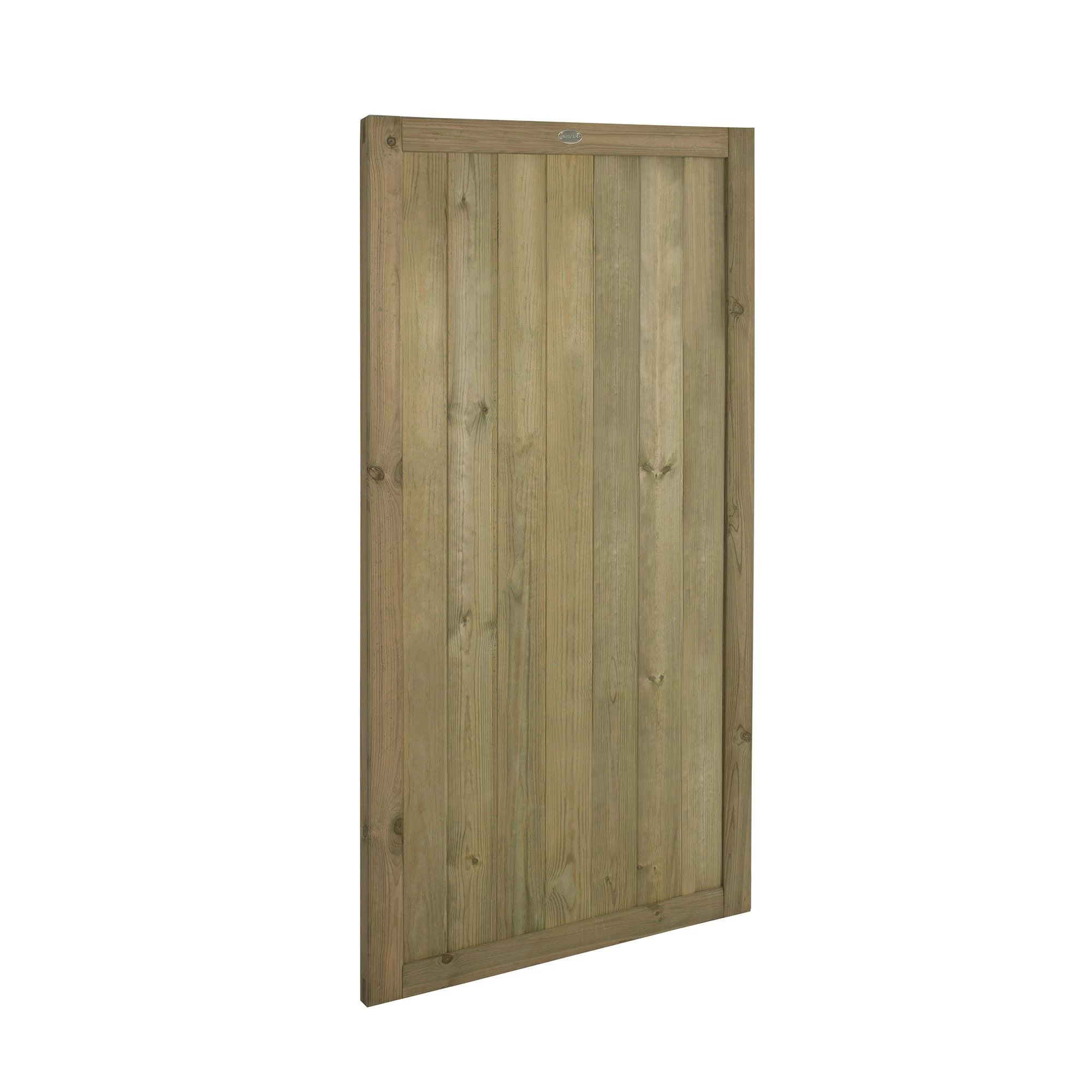 Forest Garden Tongue & Groove Wood Slatted Gate, (H)1.8m (W)0.9m 1 Forest Garden Tongue & Groove Wood Slatted Gate, (H)1.8m (W)0.9m
