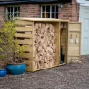 Forest Garden Tool Store Timber 6x2 Ft Log Store