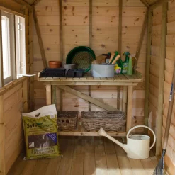 Forest Retreat 8x5 Apex Pressure Treated Overlap Grey Shed With Floor - Assembly Service Included -Garden Shop forest retreat 8x5 apex pressure treated overlap grey shed with floor assembly service included5013053176511 36c bq
