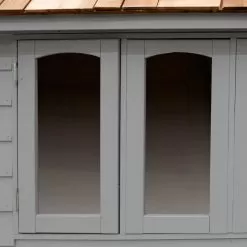 Forest Retreat 8x5 Apex Pressure Treated Overlap Grey Shed With Floor - Assembly Service Included -Garden Shop forest retreat 8x5 apex pressure treated overlap grey shed with floor assembly service included5013053176511 39c bq