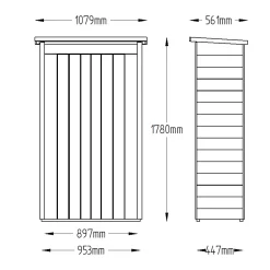 Forest Tall Tongue & Groove 3.5x2 Pent Garden Storage 750L -Garden Shop forest tall tongue groove 3 5x2 pent garden storage 750l5013053163160 01t bq