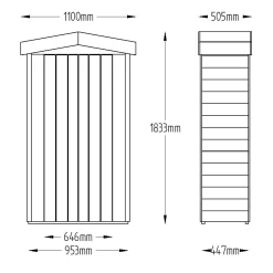 Forest Tall Tongue & Groove 3.6x1.6 Apex Garden Storage 750L -Garden Shop forest tall tongue groove 3 6x1 6 apex garden storage 750l5013053163184 01t bq