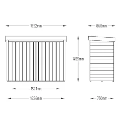 Forest Tongue & Groove 6.3x2.8 Pent Garden Storage 2000L 19 Forest Tongue & Groove 6.3x2.8 Pent Garden Storage 2000L -Garden Shop forest tongue groove 6 3x2 8 pent garden storage 2000l5013053163221 01t bq