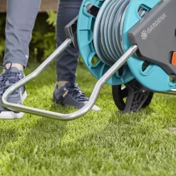 Gardena Aquaroll Freestanding Empty Hose Cart With Wheels -Garden Shop gardena aquaroll freestanding empty hose cart with wheels4078500032834 02i bq