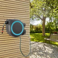 Gardena Rollup XL Wall-mounted Auto Hose Pipe Set (L)35m -Garden Shop gardena rollup xl wall mounted auto hose pipe set l 35m4078500052061 03i bq