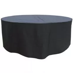 Garland 8 Seater Round Furniture Set Cover - Black -Garden Shop garland circular round tabl 1