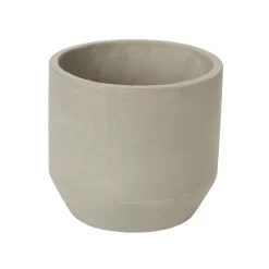 GoodHome Grey Clay Circular Plant Pot (Dia)22cm