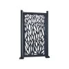 GoodHome Neva Aluminium Leaf Gate, (H)1.7m (W)0.93m